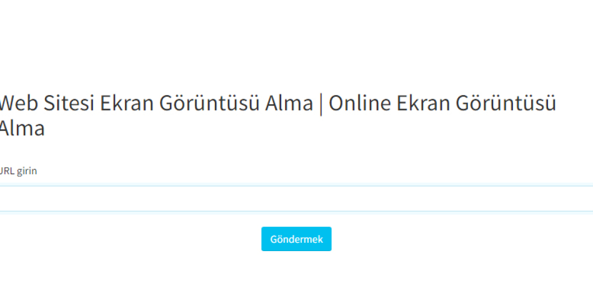 Web Sitesi Ekran Görüntüsü Alma | Online Ekran Görüntüsü Alma