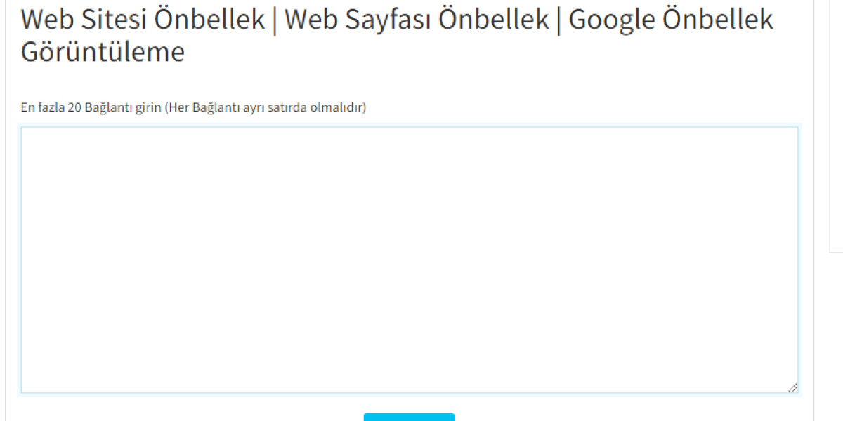 Web Sitesi Önbellek | Web Sayfası Önbellek | Google Önbellek Görüntüleme