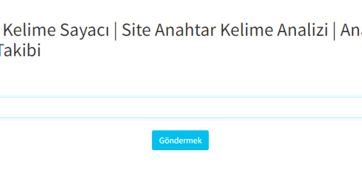 Anahtar Kelime Sayacı | Site Anahtar Kelime Analizi | Anahtar Kelime Takibi