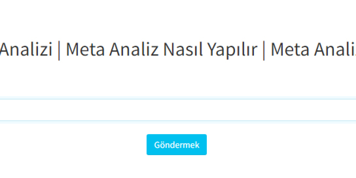 Site Meta Analizi | Meta Analiz Nasıl Yapılır | Meta Analiz Nedir